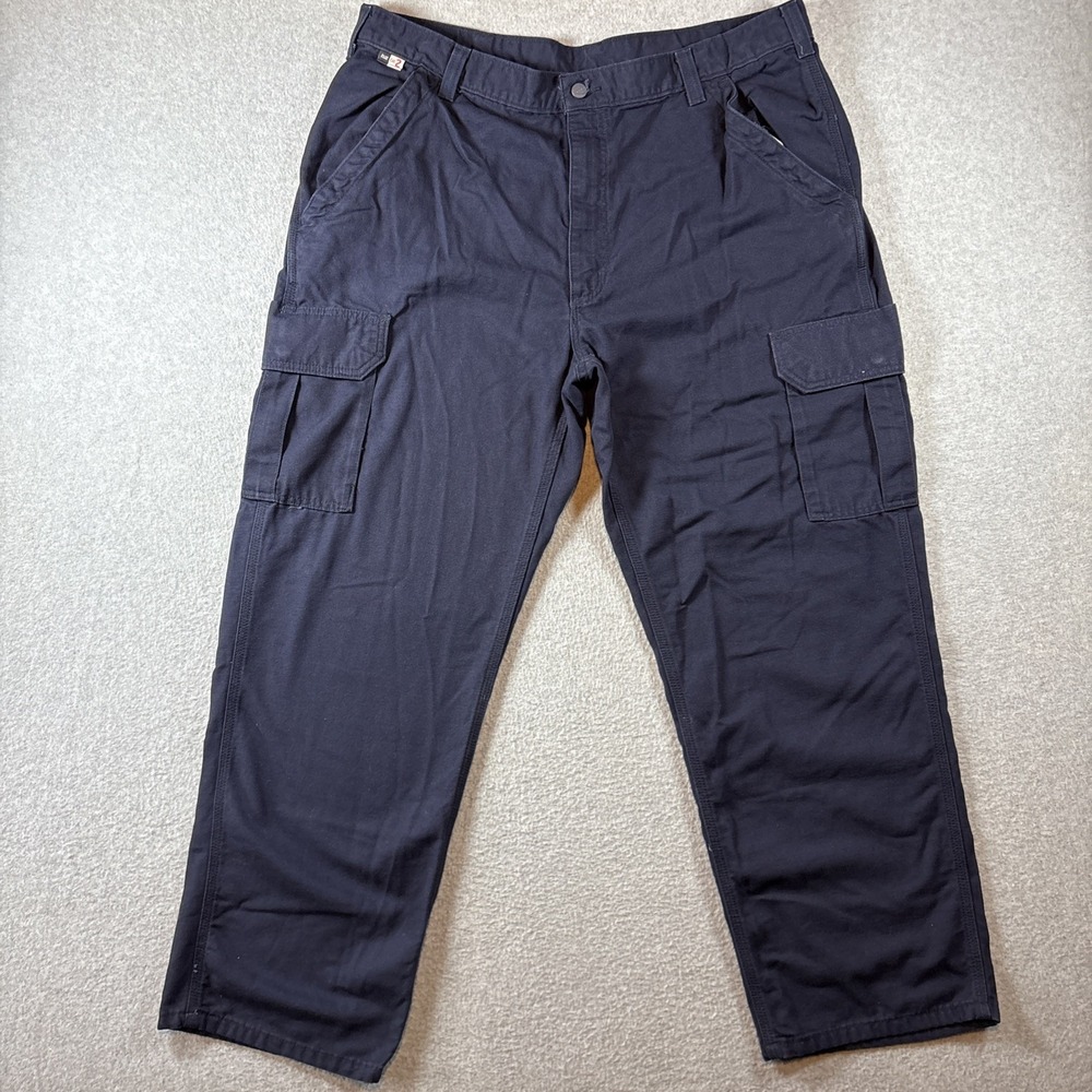 Carhartt FR Navy Blue Cargo Men's 40x30 Pants Cat 2 Fire Resist Work